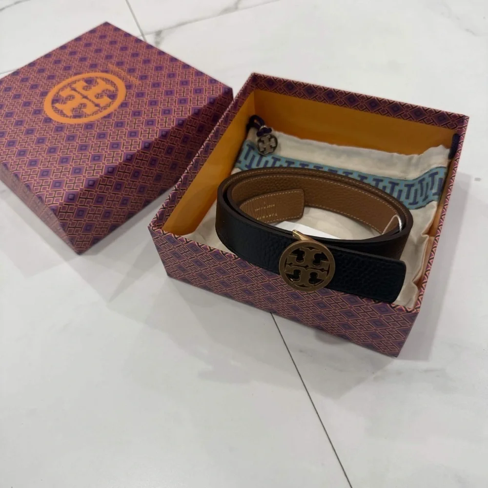 Tory Burch 1” Miller Reversible Belt Women’s Size Small